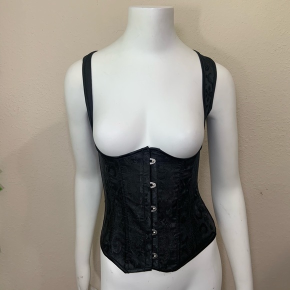 Black Underbust Steampunk Corset New - Picture 8 of 12